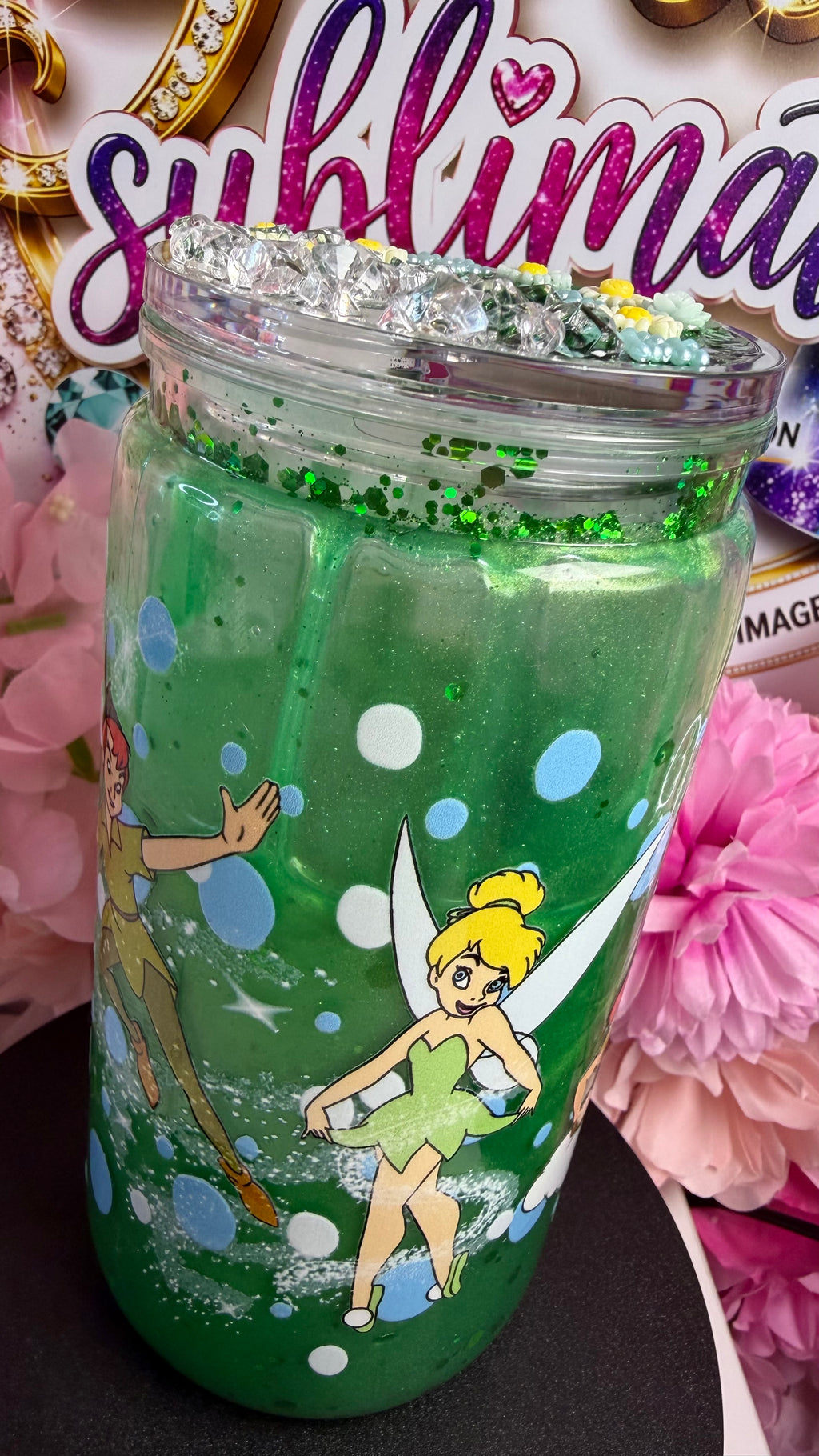 ✨ Snow Glob personnalisé Peter Pan – Création unique ✨