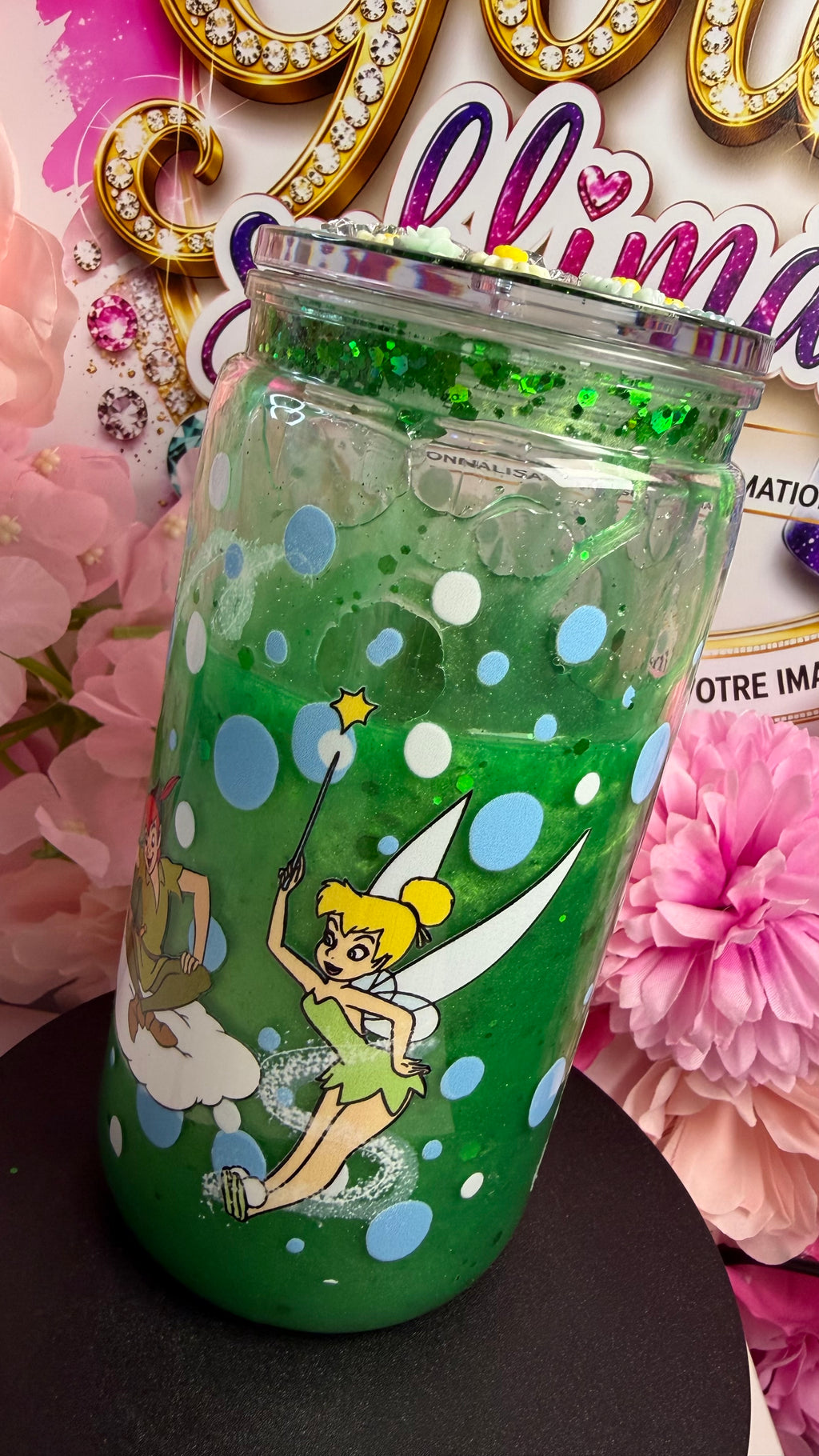 ✨ Snow Glob personnalisé Peter Pan – Création unique ✨
