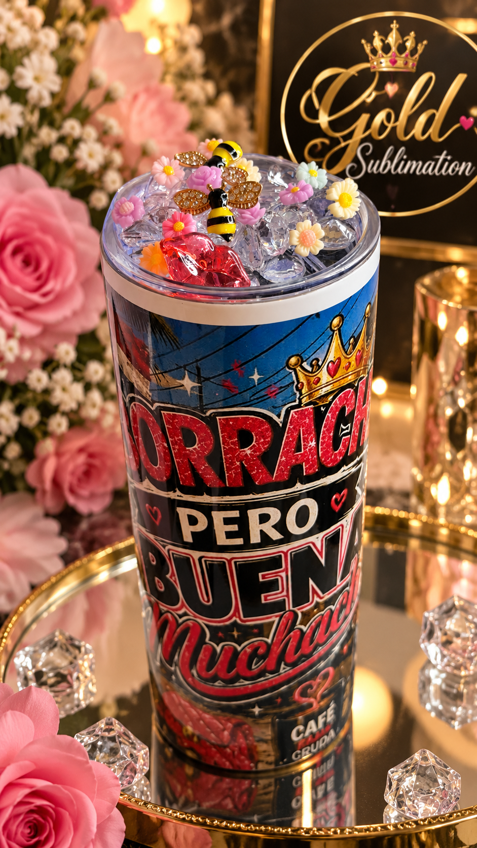 ✨ Verre personnalisé Gold Sublimation ✨ 20oz