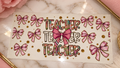 🎀 UV DTF spécial “Teacher” ✨ 16oz