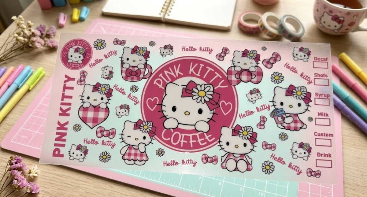 Sticker UV DTF Hello Kitty 16oz