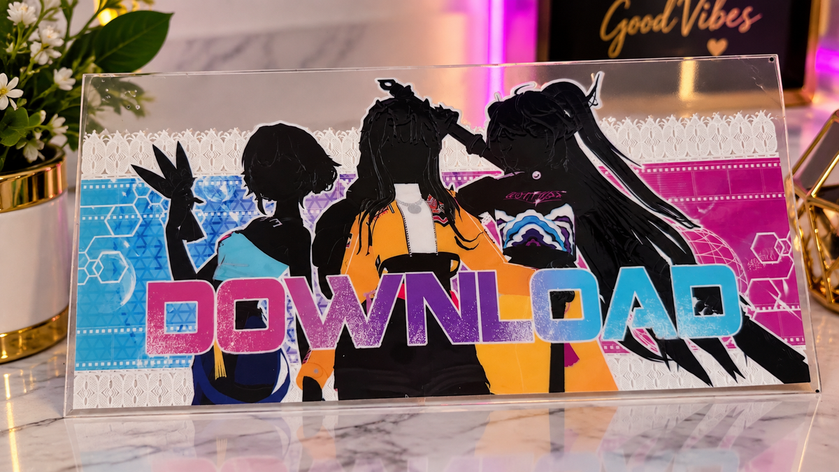 ✨ Planche UV DTF – Ambiance Anime & Good Vibes ✨ 16oz