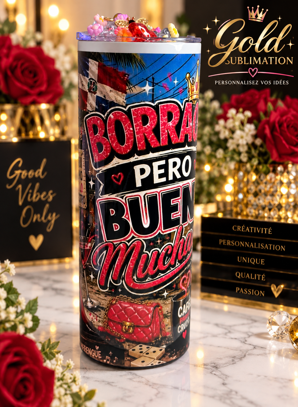 ✨ Verre personnalisé Gold Sublimation ✨ 20oz